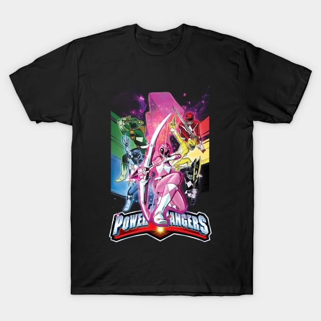 Power Rangers Assemble Ready For Battle T-Shirt by RonaldEpperlyPrice